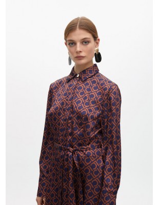 Vestido camisero largo con monograma LC de Lola Casademunt 2