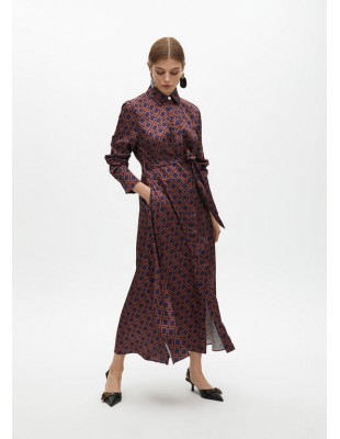 Vestido camisero largo con monograma LC de Lola Casademunt