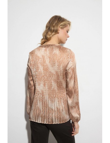 Camisa Suel Camel – Tinta y Bariloche - Vista posterior