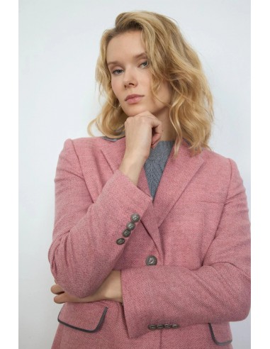 Americana larga Salpensa de espiga rosa – Tinta y Bariloche