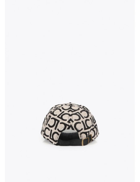 Visera con logo Lola Casademunt en negro - vista posterior