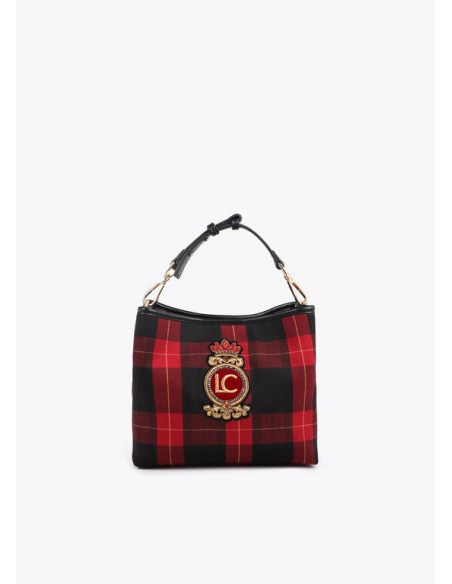Bolso tartán escudo rojo y negro – Lola Casademunt Bolso tartán escudo rojo y negro – Lola Casademunt