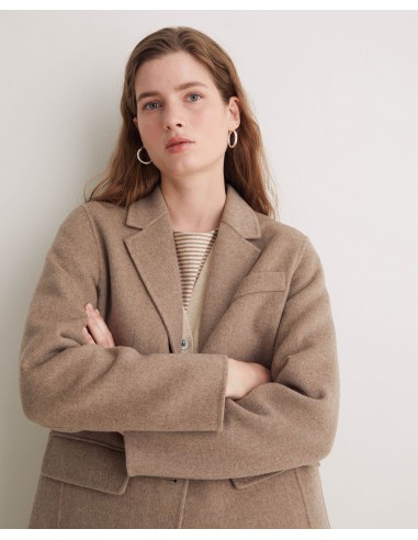 Abrigo midi mezcla de lana con fibras recicladas – YERSE