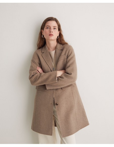 Abrigo midi mezcla de lana con fibras recicladas – YERSE