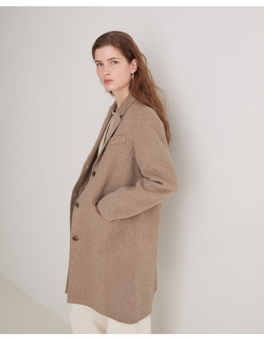Abrigo midi mezcla de lana con fibras recicladas – YERSE