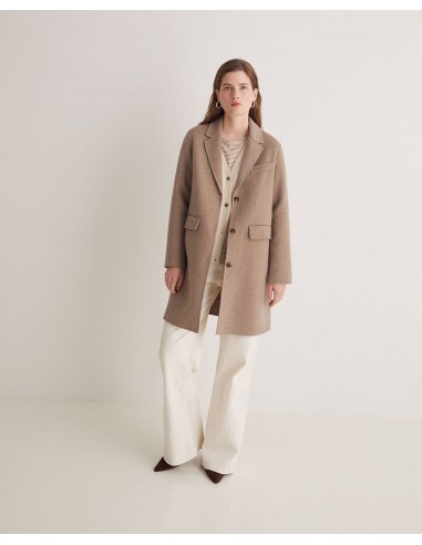 Abrigo midi mezcla de lana con fibras recicladas – YERSE