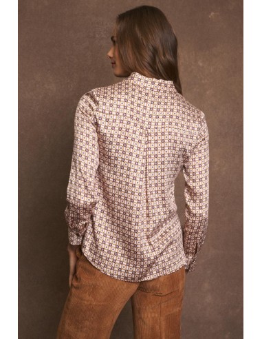 Camisa "Vida" estampada rosa de Tinta & Bariloche