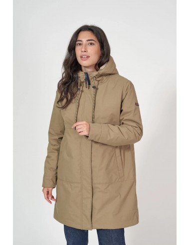 Abrigo impermeable mujer con forro interior...