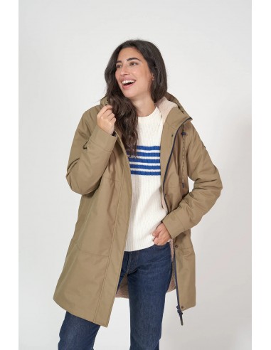 Abrigo impermeable mujer con forro interior...