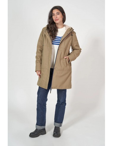 Abrigo impermeable mujer con forro interior...