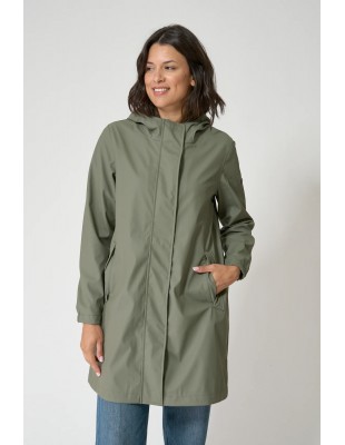 Chubasquero impermeable mujer con capucha - Batela - verde CLINIC 2