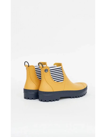 Botas impermeables mujer tipo Chelsea - Batela en amarillo