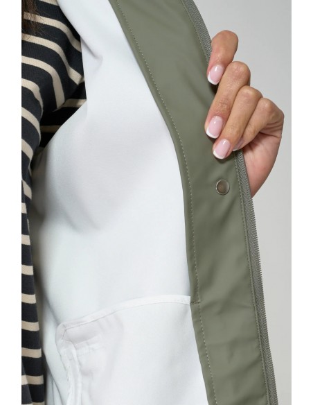 Chubasquero impermeable mujer con capucha - Batela - verde