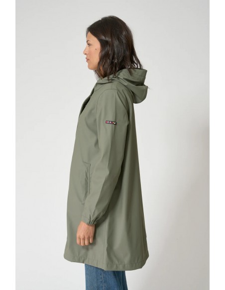 Chubasquero impermeable mujer con capucha - Batela - verde