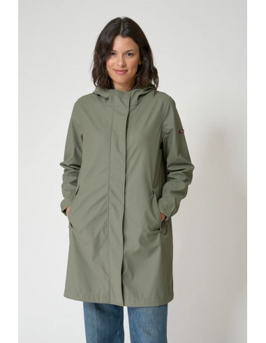 Chubasquero impermeable mujer con capucha - Batela - verde