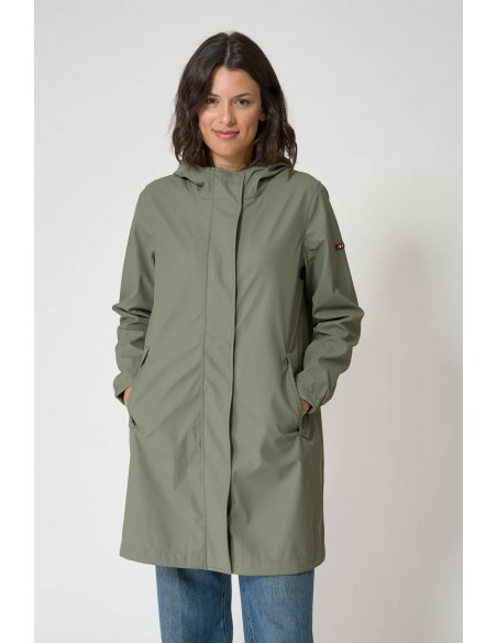 Chubasquero impermeable mujer con capucha - Batela - verde