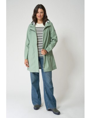 Chubasquero impermeable mujer con capucha - Batela - verde CLINIC