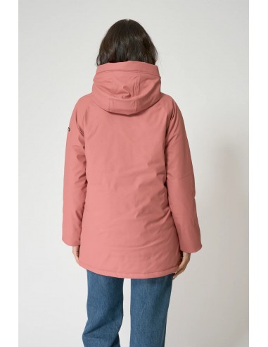 Chubasquero acolchado impermeable con forro de algodón - Batela - color rosa