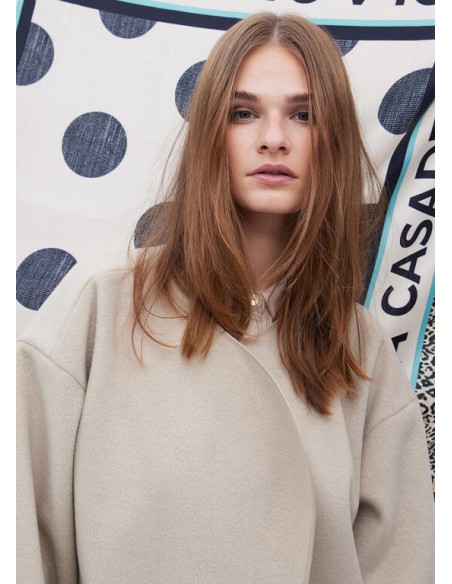 Pañuelo Lola Casademunt con Topos y Logo Animal Print