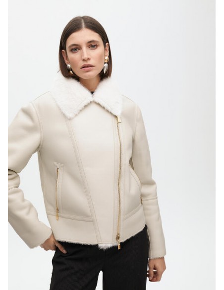 Biker Reversible Lola Casademunt Double Face con Borreguito