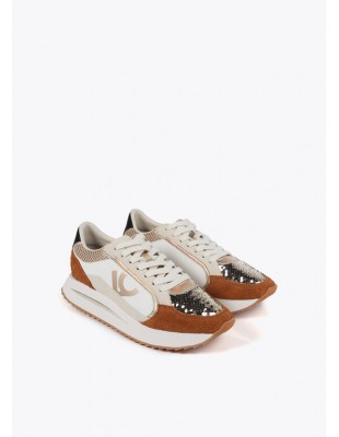 Zapatillas Deportivas Multimaterial con Detalles en Piel – Lola Casademunt 2