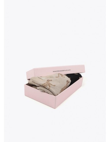 Pack de 2 Pares de Calcetines Estampado Leopardo – Lola Casademunt