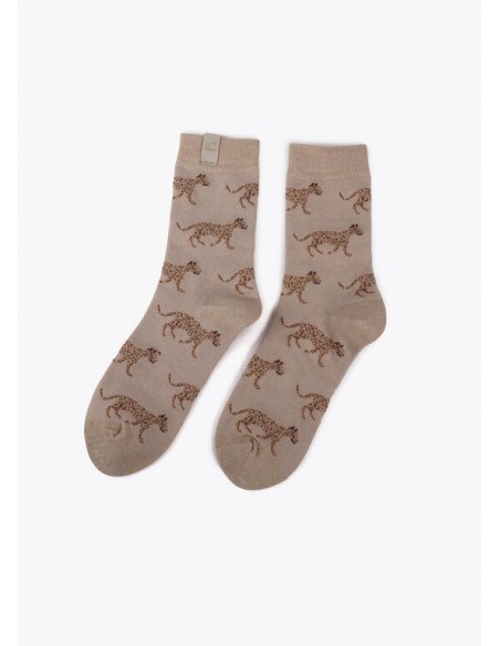 Pack de 2 Pares de Calcetines Estampado Leopardo – Lola Casademunt