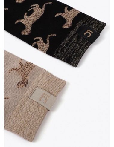 Pack de 2 Pares de Calcetines Estampado Leopardo – Lola Casademunt