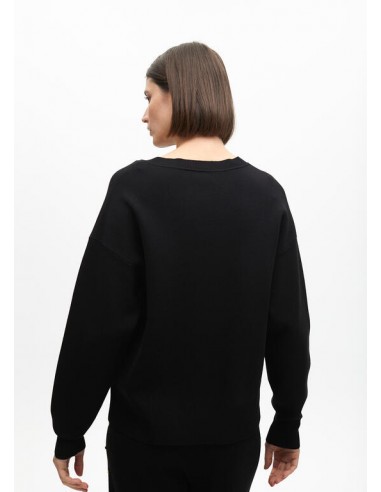 Jersey desestructurado con tachas – Lola Casademunt - negro