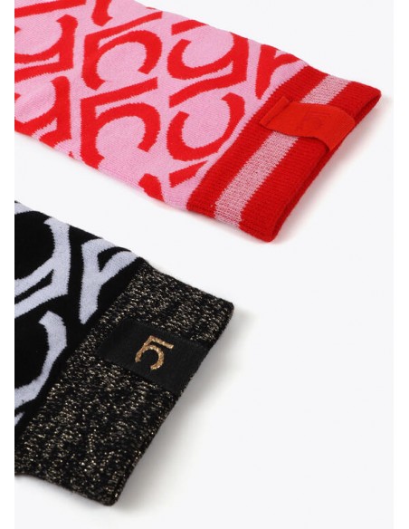 Pack de 2 pares de calcetines logotipados Lola Casademunt