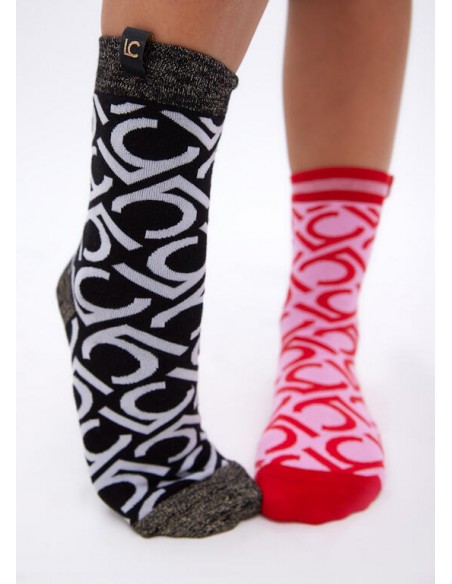 Pack de 2 pares de calcetines logotipados Lola Casademunt