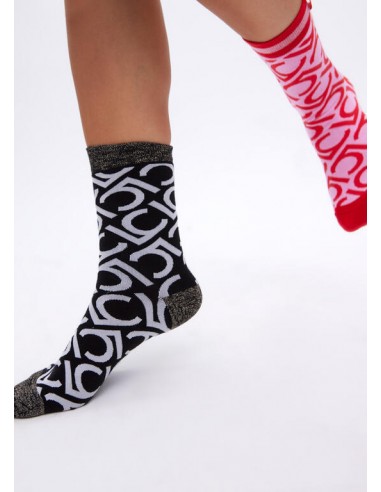 Pack de 2 pares de calcetines logotipados Lola Casademunt