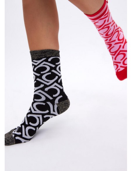 Pack de 2 pares de calcetines logotipados Lola Casademunt