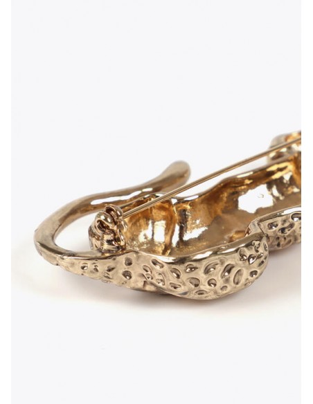 Broche leopardo dorado Lola Casademunt