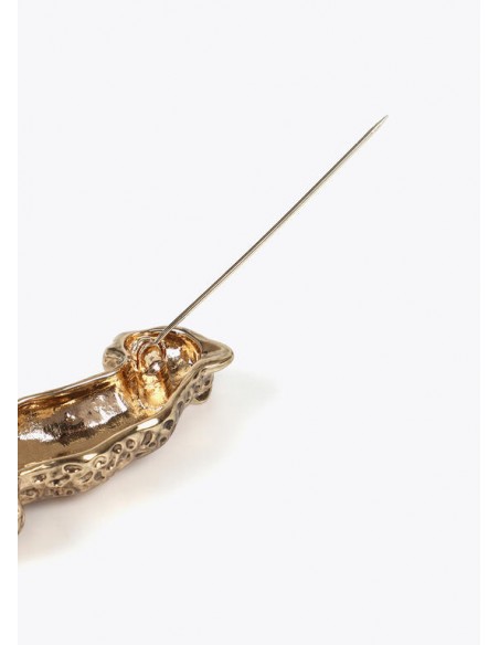 Broche leopardo dorado Lola Casademunt