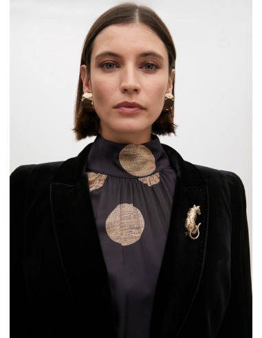 Broche leopardo dorado Lola Casademunt