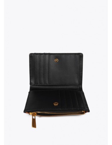 Monedero animal print con logo dorado Lola...