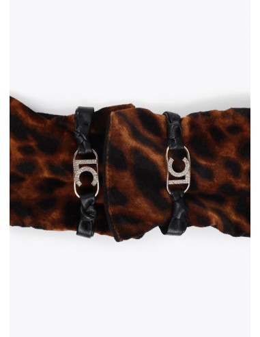 Guante efecto piel con pulsera logo ovalado - Lola Casademunt