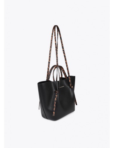 Bolso mini shopper con detalles animal print - Lola Casademunt