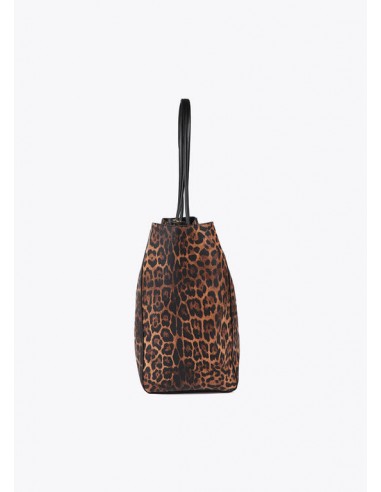 Bolso shopper animal print con logo LC - Lola Casademunt