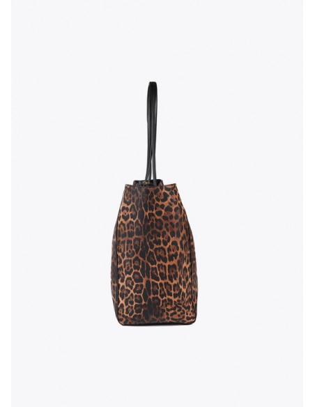 Bolso shopper animal print con logo LC - Lola Casademunt