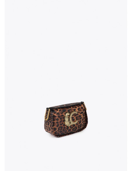 Bandolera animal print con logo LC - Lola Casademunt