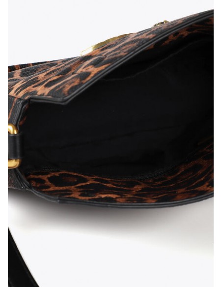 Bandolera animal print con logo LC - Lola Casademunt