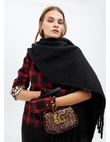 Bandolera animal print con logo LC - Lola Casademunt