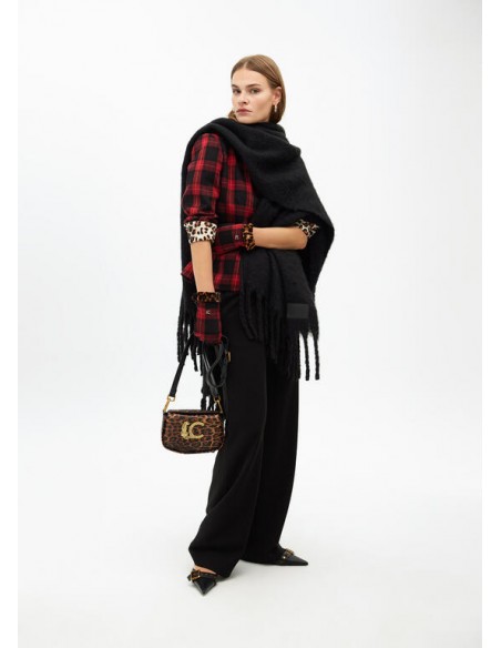 Bandolera animal print con logo LC - Lola Casademunt