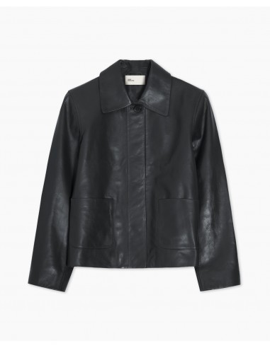 Chaqueta corta de piel napa YERSE – Negro o...