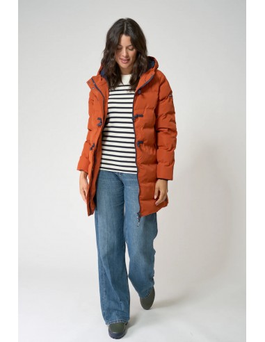 Parka acolchada impermeable con capucha Batela C3096 para mujer - Color caldero