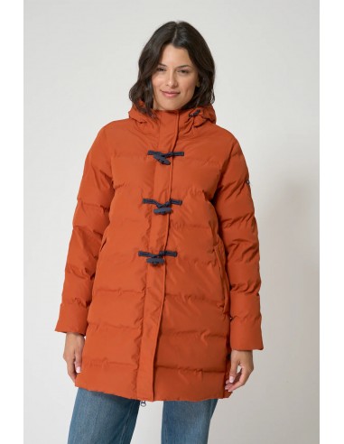 Parka acolchada impermeable con capucha Batela C3096 para mujer - Color caldero