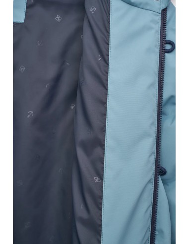 Parka acolchada impermeable con capucha Batela C3096 para mujer - color celeste