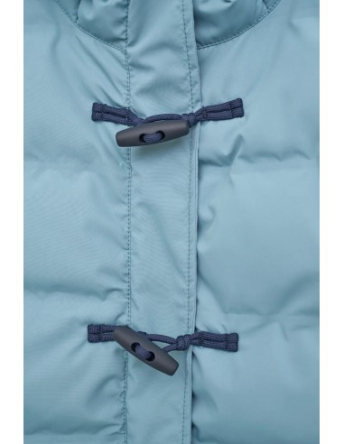 Parka acolchada impermeable con capucha Batela C3096 para mujer - color celeste